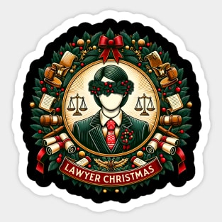 Lawyer Christmas Sticker